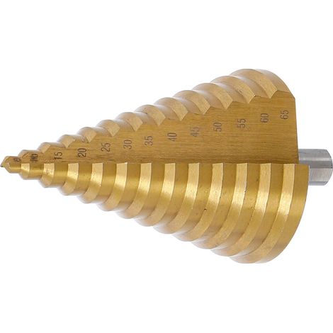 Broca escalonada BGS 74433 acero HSS nitruro titanio (1/4)