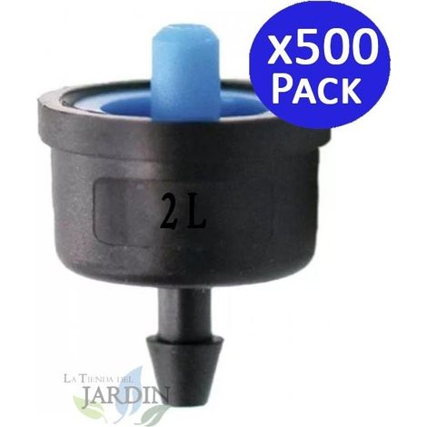 500 Stück 2 l/h Stecktropfer – Nicht zerlegbar  Für Mikroschlauch  Ideal für Garten & Agrarbewässerung