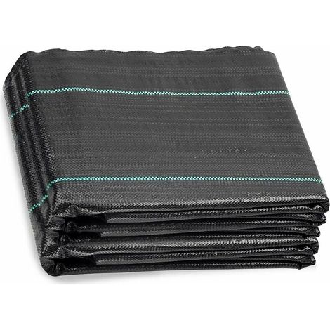 ZVD--2M x 10M Toiles de Paillage, Toile Anti Mauvaises Herbes Jardin, Bache Noire Agricole, Barriere Anti Racine, Contre Les Mauvaises Herbes, Tissu Perméable à l'eau (1/4)