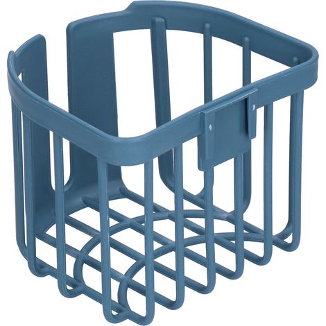 NoPunch Toilettenablage mit großem Fassungsvermögen, wandmontierter Toilettenpapierhalter für das Badezimmer (Dunkelblau) (1/5)