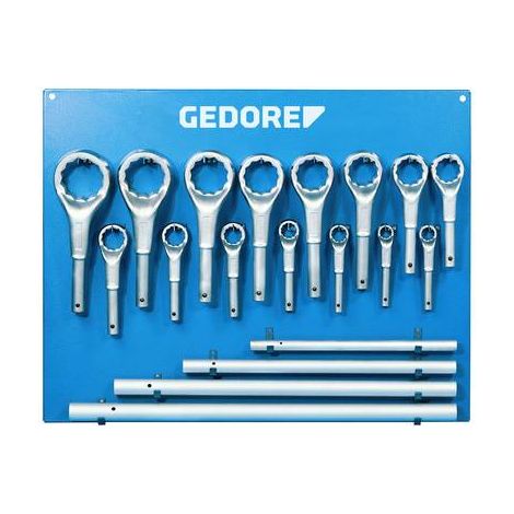 GEDORE 6049250 - Jeu de clés à anneau 19 pcs. 24-85 mm , 2 ATM (1/2)