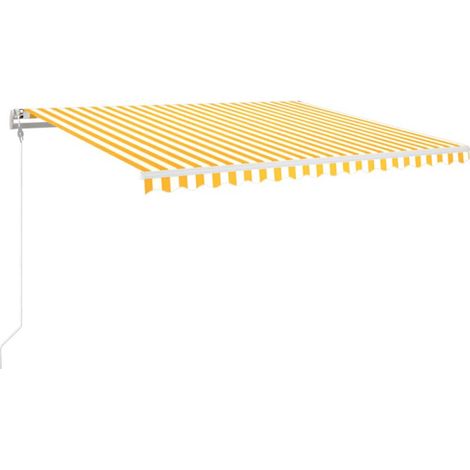 Maison Exclusive - Markise Automatisch Einziehbar 450x350 cm Gelb