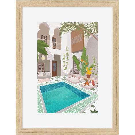 Image encadrée Bohème 30x40 cm recyclable, visuel imprimé sans solvant - fabriqué en France (1/4)