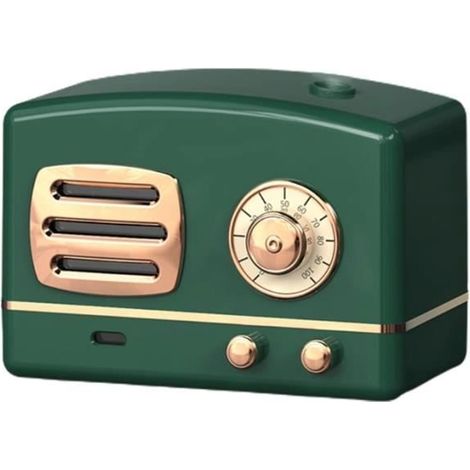 Couleur gn Humidificateur d'Air Portable de Bureau, Forme Radio Rétro, Grande Capacité, Brumisateur USB, Dif