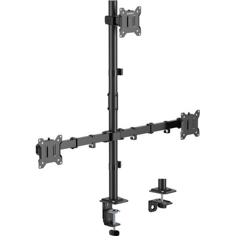 SpeaKa Professional Supporto per monitor SP-MM-231 3 Display: (s) 43,2 cm (17) - 81,3 cm (32) Nero Regolabile in alte