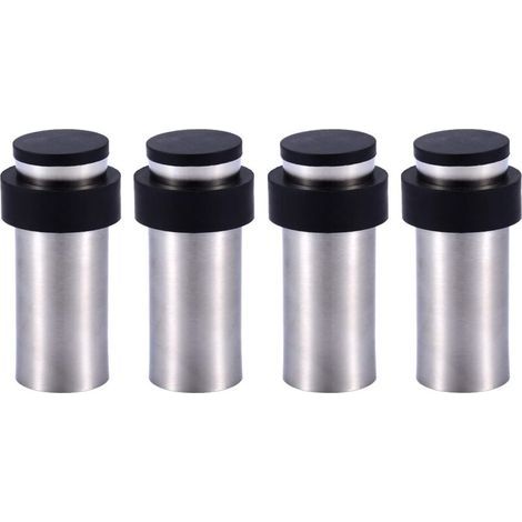 8 cm Türstopper aus Edelstahl mit Gummidichtung, zur Boden- oder Wandmontage (4er-Set) (1/5)
