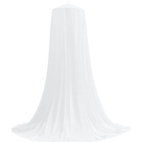 Red contra mosquitos para cama 3 pcs malla de 156 Blanco vidaXL