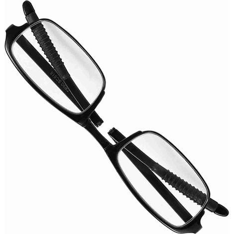 Lunettes de lecture pliables, légères et portables pour presbytes, soulageant la fatigue (Noir 1.0) (1/5)