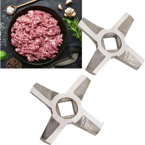 Accessoires pour lames de hachoir à viande à plat n° 8 - Lame de hachoir en acier inoxydable (1/5)