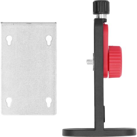 Support mural magnétique pour niveau laser - Support mural magnétique et rack pour niveau laser avec base filetée 1/4 inch, ABS et fer, dimensions plaque 100x60x10mm, dimensions rack 145x75x35mm, supp (1/5)