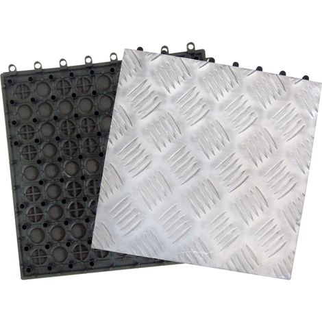 PIASTRELLA ALLUMINIO ANTISCIVOLO CM.30X30- I GIARDINI DEL RE- 10,0 pz