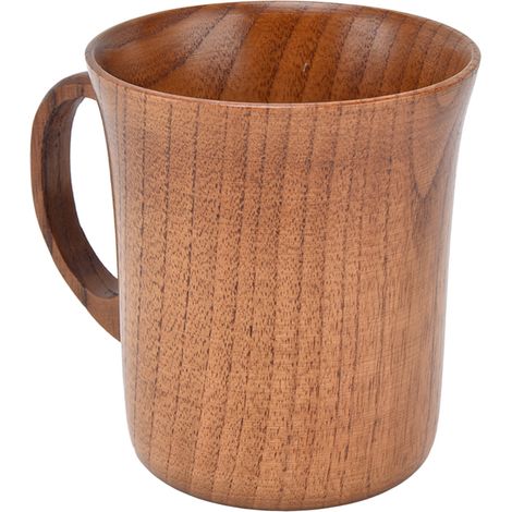Mug en bois de jujubier - 280 ml, idéal pour le thé, le café, l'eau, le vin ou le whisky au bureau. (1/5)