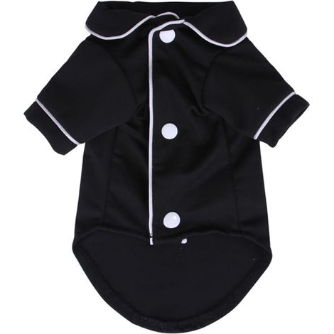 Chien Pet Pyjamas Accueil Teacup Chien Petit Chien Teddy Vêtements Chat Vêtements（noir s）