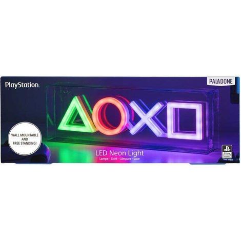 PlayStation Icons LED Neon Light - Offizielles Produkt, LED dekorative Leuchte, wandmontierbar oder bodenstehend LED, Gaming-Zubehör games für Gamer.