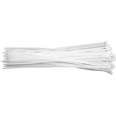 Fasce per capelli in plastica 300x7,6 cm, 50 pezzi, bianche, YT-70631 yato (1/2)