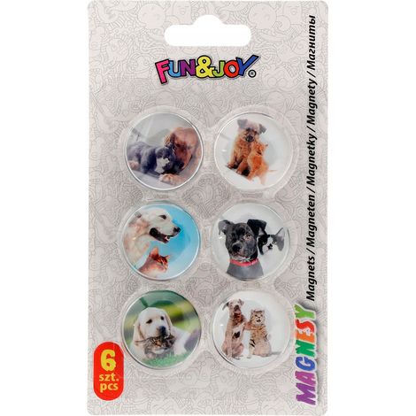 Glasmagnete für Whiteboards, Hunde, Katzen (1/3)