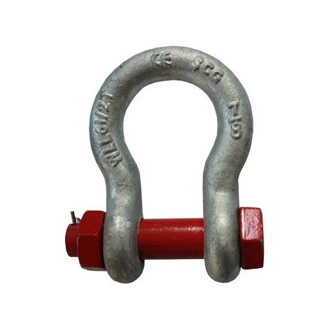 Manille Lyre Acier - 6,5 t - Manille omega avec tige à vis - Manille omega avec tige à vis 6,5 T