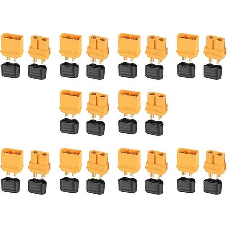 Connecteurs XT60H mâle/femelle avec gaine pour batterie lithium et modèles RC (1/5)
