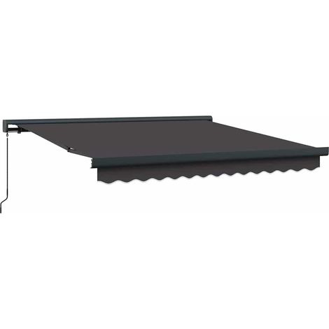 Retractable Awning Anthracite 300 x 250 cm Canvas and Aluminium vidaXL (1/5)