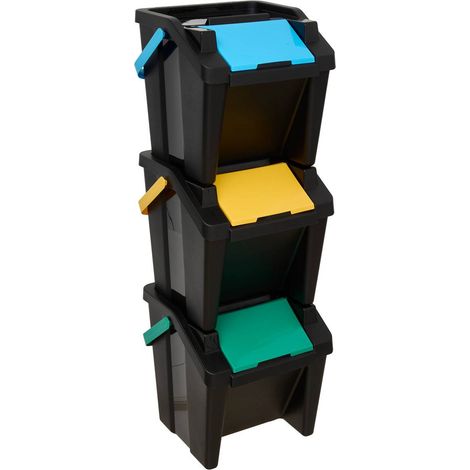 Set di 3 contenitori di selezione da 30l - 5five