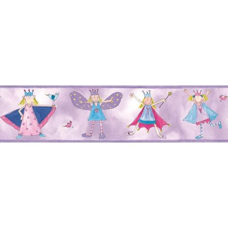 FAIRY PRINCESSE - Frise repositionnable sur le thème des princesses et des fées 4,5m (1/3)