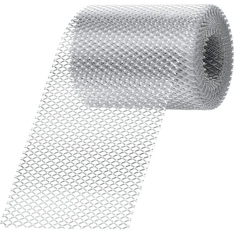 6 m Rouleau de protection de gouttière en aluminium de pour bloquer les feuilles, les brindilles et les débris (1/5)