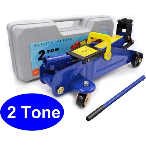 Hydraulic Trolley Jack 2 Tonne Car Wheel Jack Heavy Duty 2000KGS (4,000 pounds) with Super Rocket Lift Floor Car Caravan Van 4x4 With Storage Case (1/5)