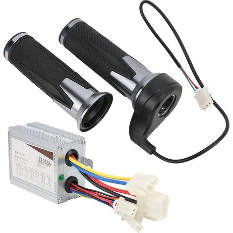 Universeller 24V 500W Fahrradgasgriff mit Bürstenregler und rutschfestem Griff, Fahrradzubehör (1/5)