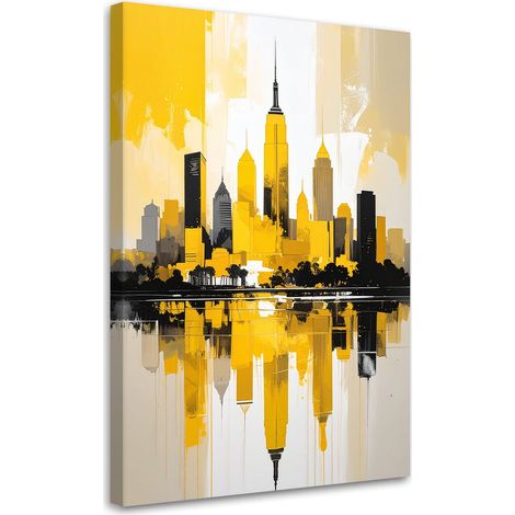 Stampe su Tela, Edifici cittadini Architettura giallo, 20x30 (1/5)
