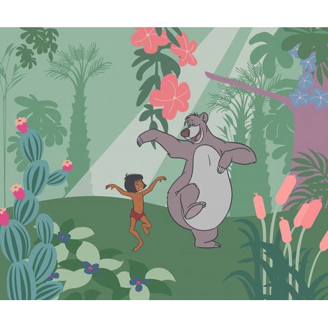 Papier peint panoramique enfant Le Livre de la Jungle Juste pour Rire (1/4)