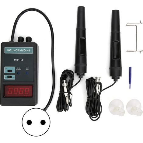 PH-204 Contrôleur/moniteur de température/ORP numérique pH/ORP, potentiomètre d'oxydoréduction en ligne (norme européenne 220 V) (1/5)