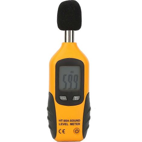 HT-80A Geräuschmessgerät mit LCD-Anzeige, Schallpegelüberwachungsmessgerät 30-130 dB (1/4)