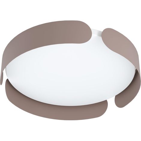 Luminaire plafonnier LED Valcasotto, lustre minimaliste en métal moka (1/5)