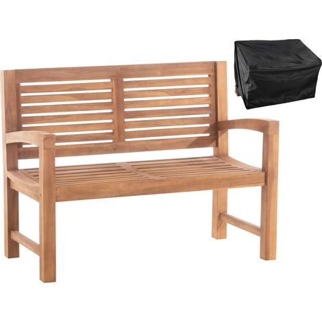 Panca in teak 120 cm con copertura Halden