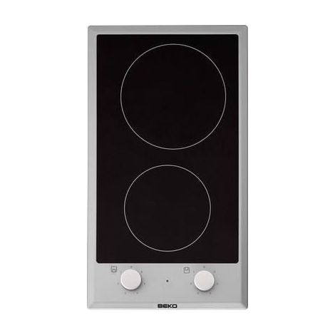 Glaskeramik domino tisch 30cm 2 edelstahlbrenner - Beko - hdcc32200x (1/5)