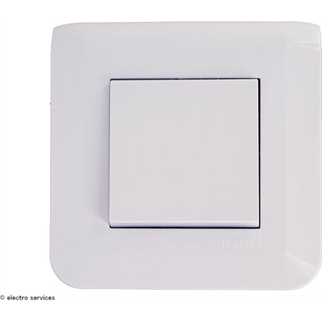 Legrand – Interrupteur va-et-vient Mosaic complet 2 modules – Blanc – 250V 10A – Pour intérieur – Compatible avec voyant lumineux