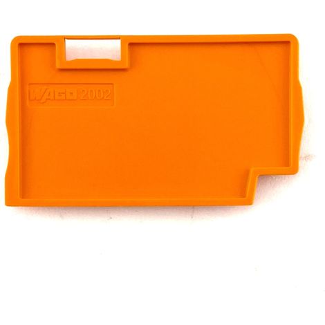 Piastra di Separazione Arancione 2mm per Blocchi Terminali Serie 2002 Wago 2002-1394