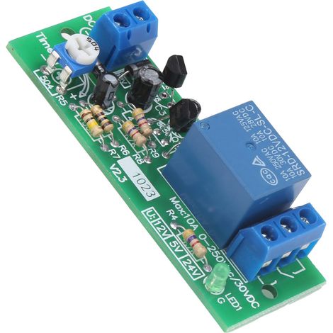 Module de relais temporisé, interrupteur de temporisation, équipement électronique de haute précision QF1023-A-10M, 0-10 minutes, 24 V CC