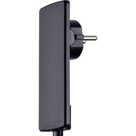 EVOline 1510.0000.0100 Spina piatta di sicurezza Plastica con espulsore 230 V Nero IP20