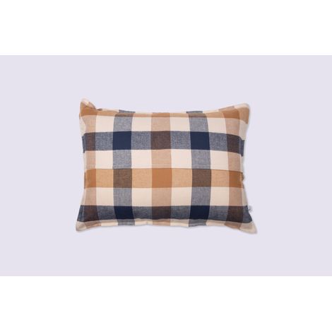 Taie d’oreiller 50 x 70 cm Flanelle de coton BASILE – Carreaux (1/3)