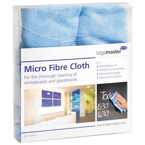 Chiffon microfibre Legamaster pour tableaux blancs et verre - Boîte de 2 (1/2)