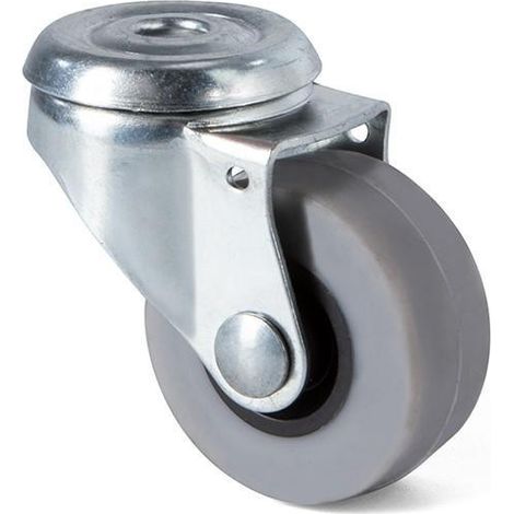 rueda giratoria rial aro de goma ø40 tp8 zincado sin antihilo. 20kgs/rueda. (1/3)