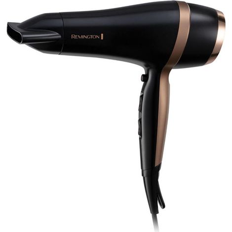 Remington asciugacapelli D6960GP, 2100W, ionico ceramica, 3 temperature, 2 velocita', con diffusore, concentratore e custodia