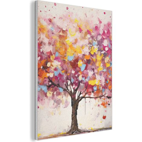 Acoustic Felt Wall Art Watercolor - Tree - Art - Abstract 60x80 cm (1/5)