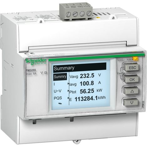 PowerLogic - centrale de mesure - PM3250 - modulaire - Modbus - METSEPM3250