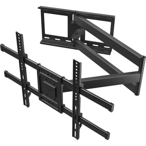 Support Mural TV à Extra Longue Portée 1040 mm pour Écrans Plats/Incurvés LCD/LED/OLED de 32 à 75 Pouces jusqu'à 60 kg, Support TV Mural Pivotant, Inclinable et Rotatif, Max VESA 600x400 mm (1/4)