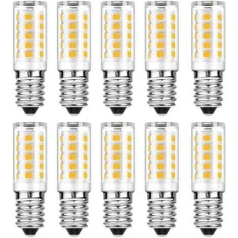 Lot de 10 Ampoules LED E14 Blanc Chaud 3000K - 5W Equivalente 50W Incandescente - Non-Dimmable 500LM - Économie d'énergie 90% (1/4)