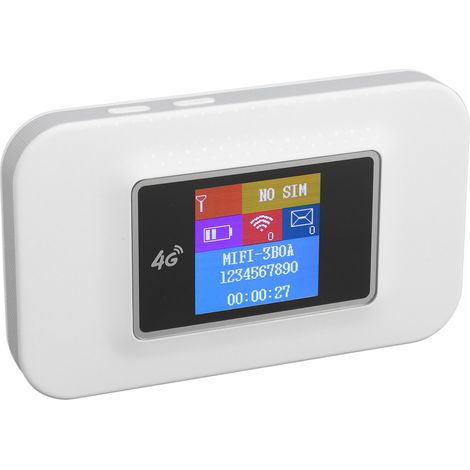 Routeur Wi-Fi portable 4G LTE pour appareils européens, 150 Mbps, partageant Internet avec 10 utilisateurs, avec emplacement pour carte SIM, point d'accès Wi-Fi mobile (1/5)