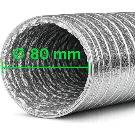 AluFlex Abluftschlauch 80 mm – Für Lüftung, Grow & Klima (1/5)