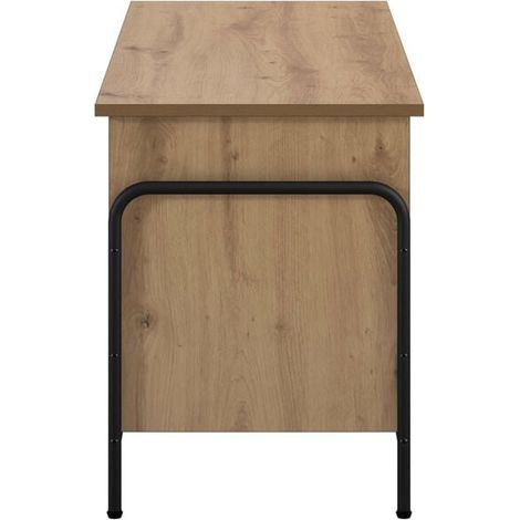 Boîte de Rangement en Chêne Massif 80x40x49,5 cm - Grand Coffre de Stockage avec Couvercle pour Salon, Entrée ou Chambre (1/5)